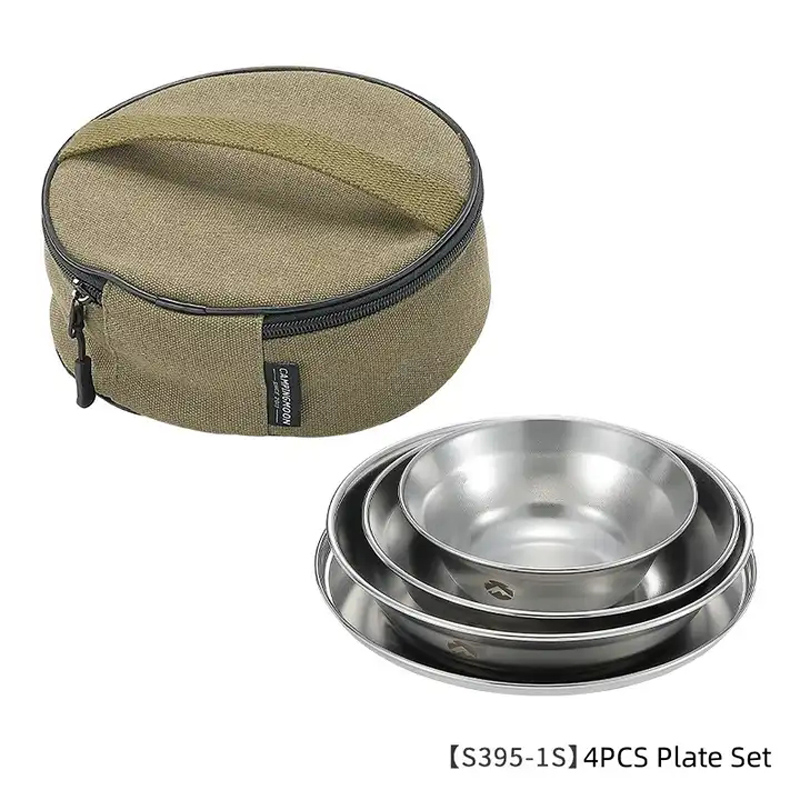 Outdoor Camping Korea - S395-1S Paslanmaz Çelik 304 Kase Tabak