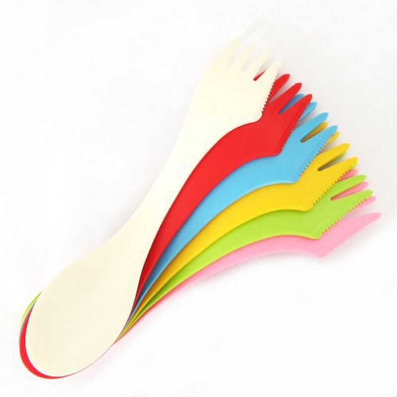 Outdoor Camping Utensils - 6 adet 3'ü 1 arada kamp