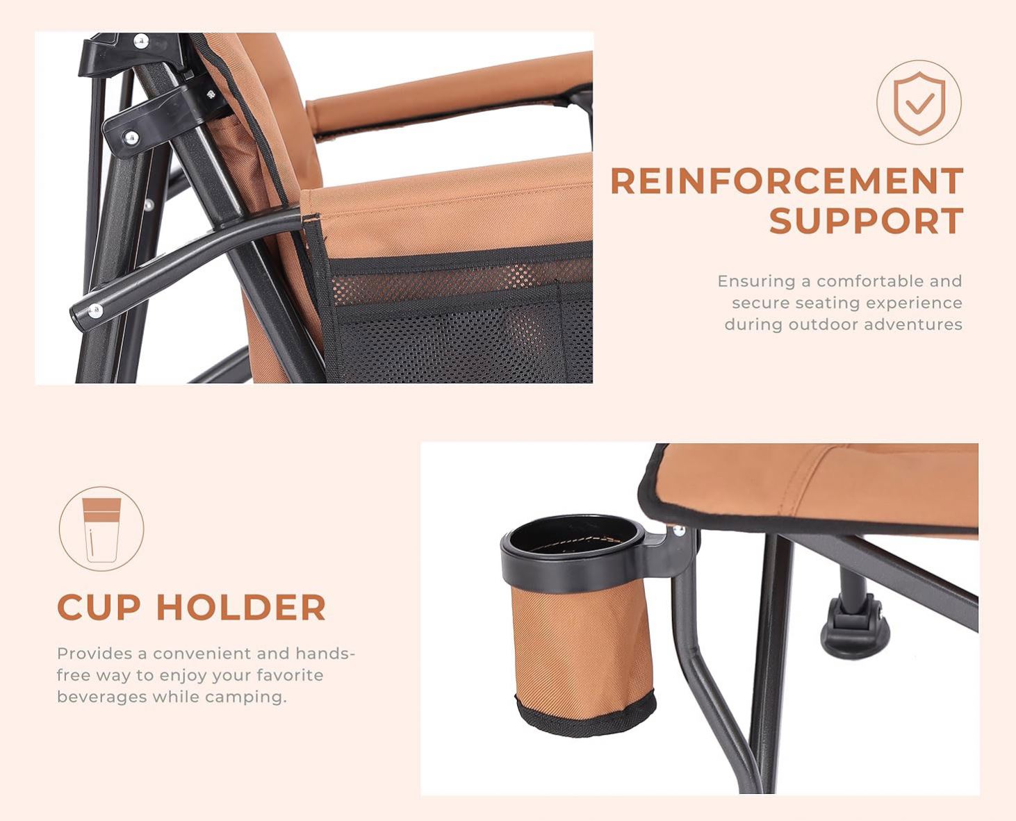 Quality Outdoor Camping Chairs - Özel Yüksek Kaliteli Ayarlanabilir Sırtlıklı Taşınabilir