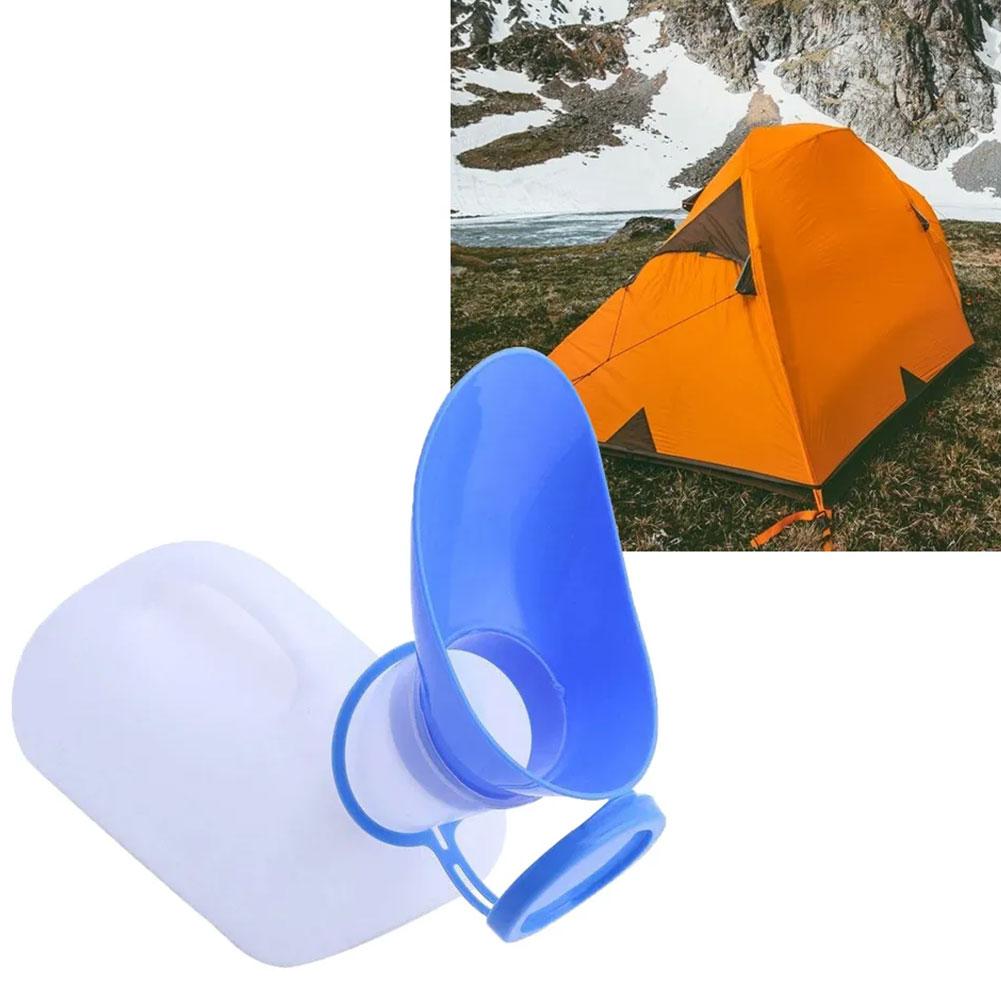 Outdoor Camping Urinal - 1000ml Taşınabilir Plastik Mobil Pisuar -