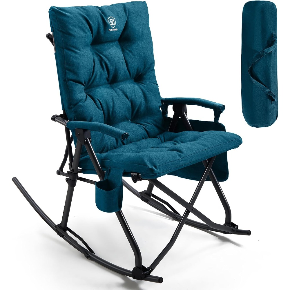 Outdoor Camping Rocker - Büyük Boy Katlanır Sallanan Kamp Sandalyesi,