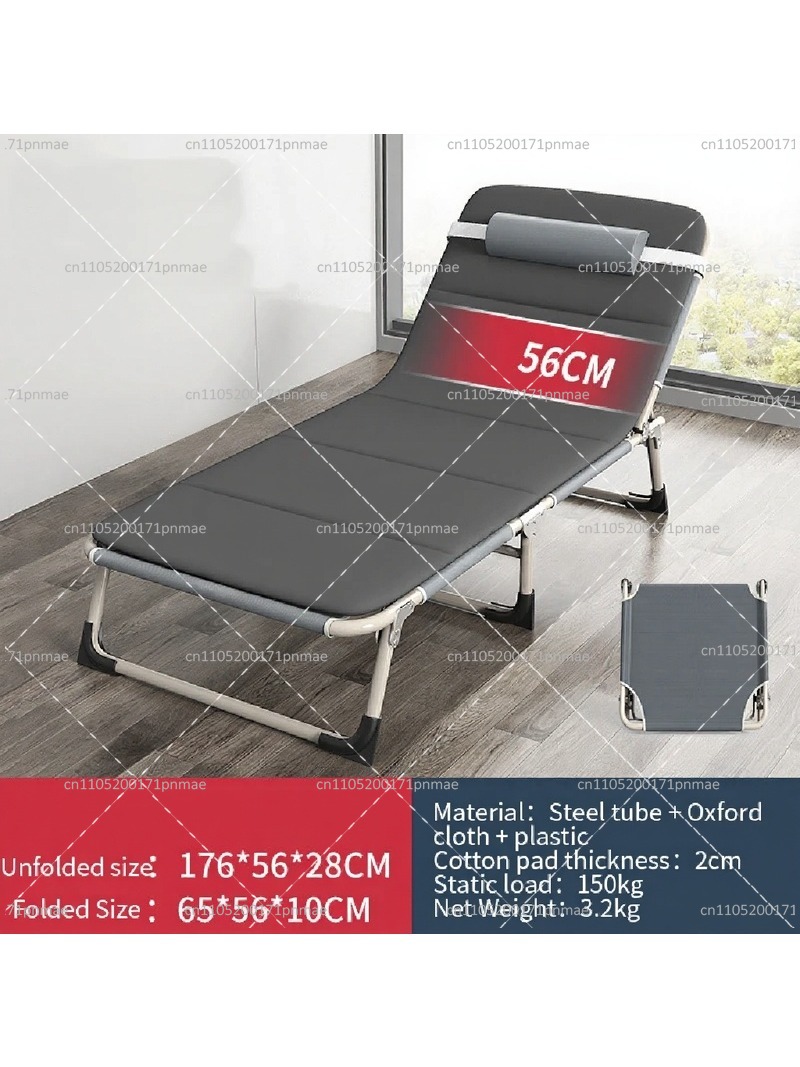 Outdoor Camping Mattress - Metal Katlanır Tek Kişilik Yatak Modern