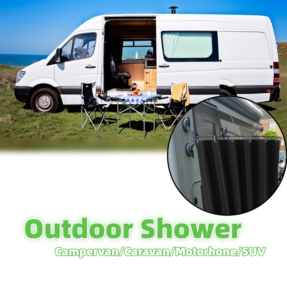 Portable Camping Shower - Açık Hava Kamp Duş Perdesi, Vakumlu