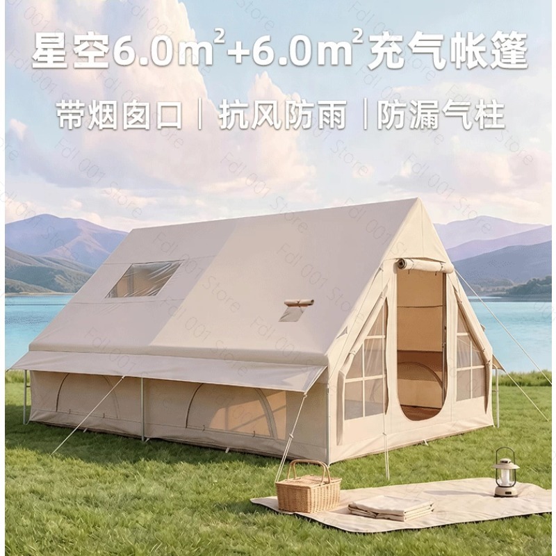 Outdoor Camping Inflatable Tent - 12 m2 şişme çadır hafif lüks