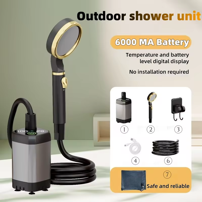 Taşınabilir Açık Hava Elektrik - Portable Camping Shower incelemesi ve fiyatı