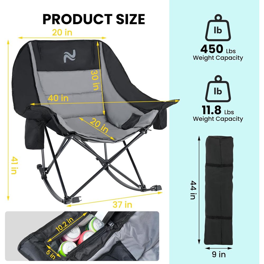 Soğutucu Çantalı Taşınabilir A - Outdoor Camping Rocker incelemesi ve fiyatı