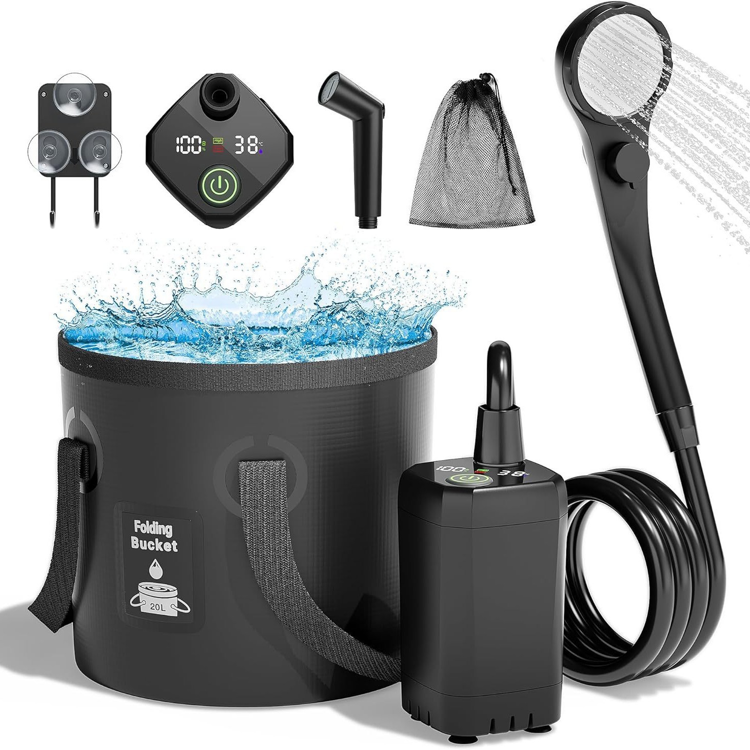 Taşınabilir Kendinden Emişli E - Portable Camping Shower incelemesi ve fiyatı
