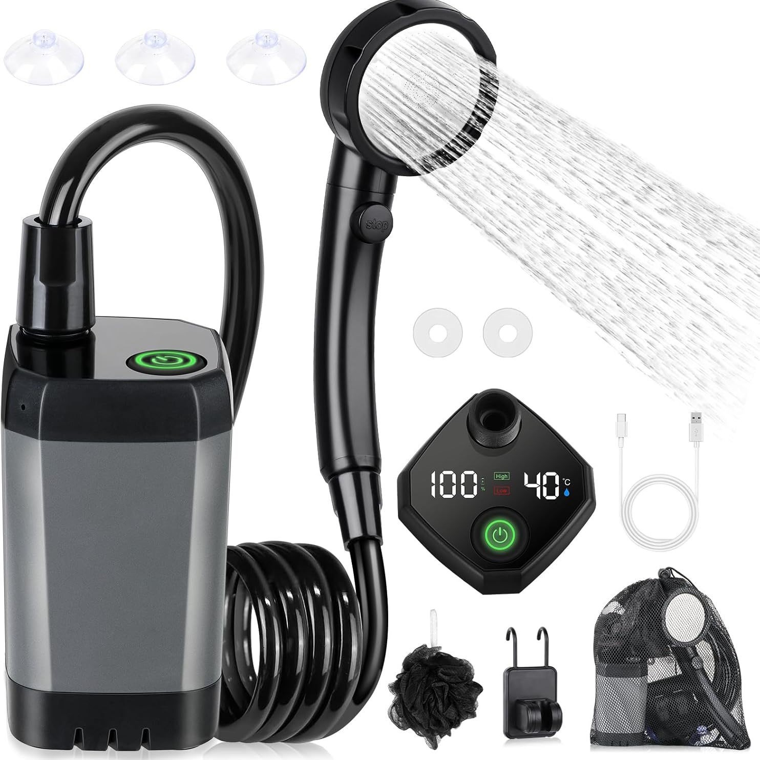 Taşınabilir Kendinden Emişli E - Portable Camping Shower incelemesi ve fiyatı