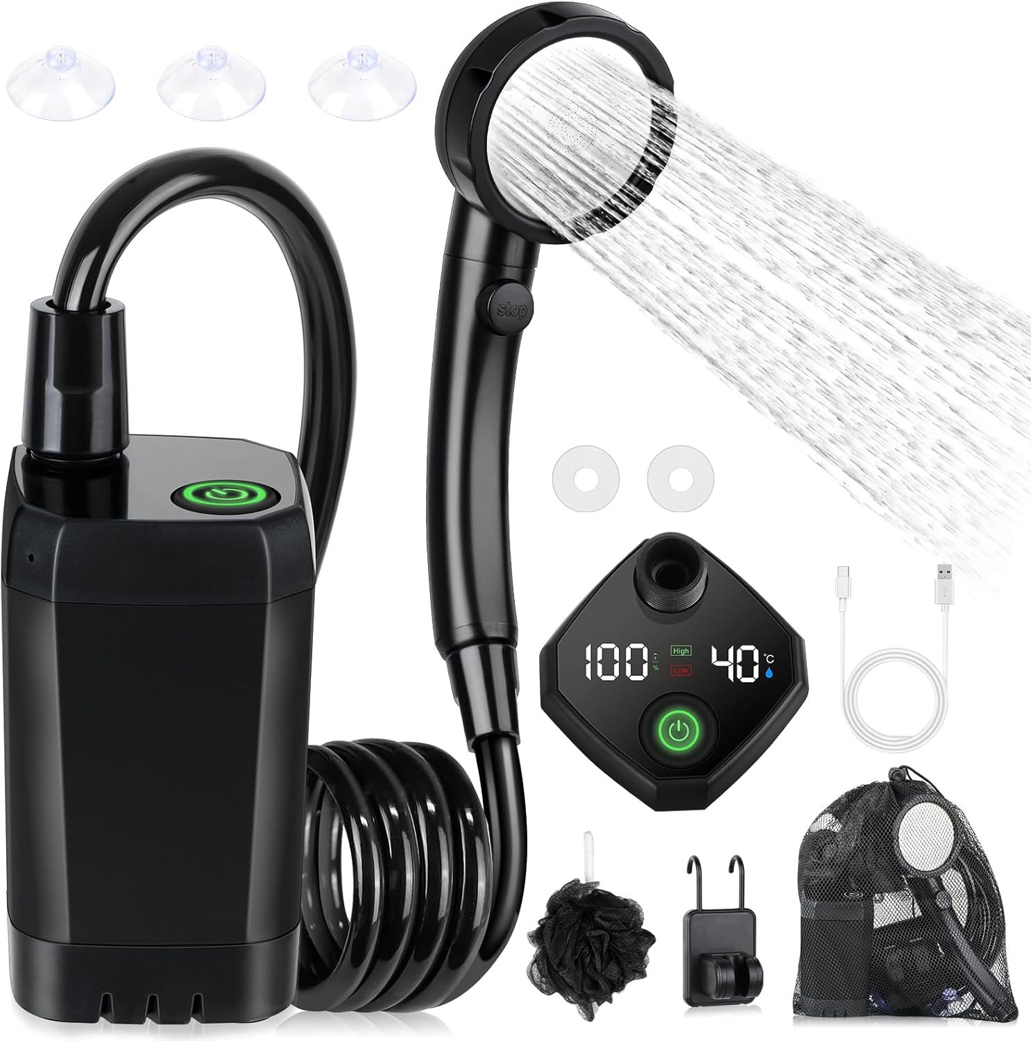 Taşınabilir Kendinden Emişli E - Portable Camping Shower incelemesi ve fiyatı