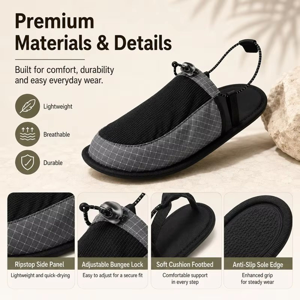 Katlanabilir Hızlı Kuruyan Su  - Outdoor Camping Slippers incelemesi ve fiyatı