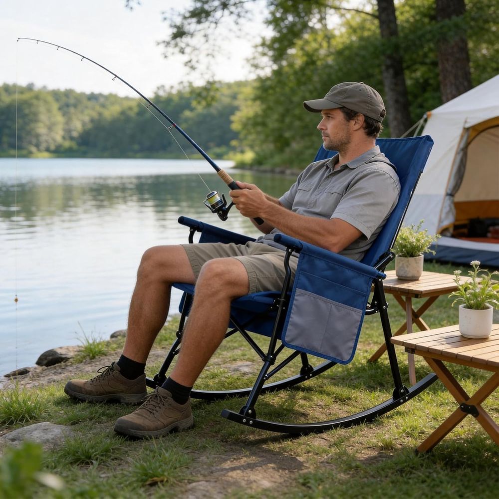 2'li Paket Sert Kolçaklı Yükse - Outdoor Camping Rocker incelemesi ve fiyatı