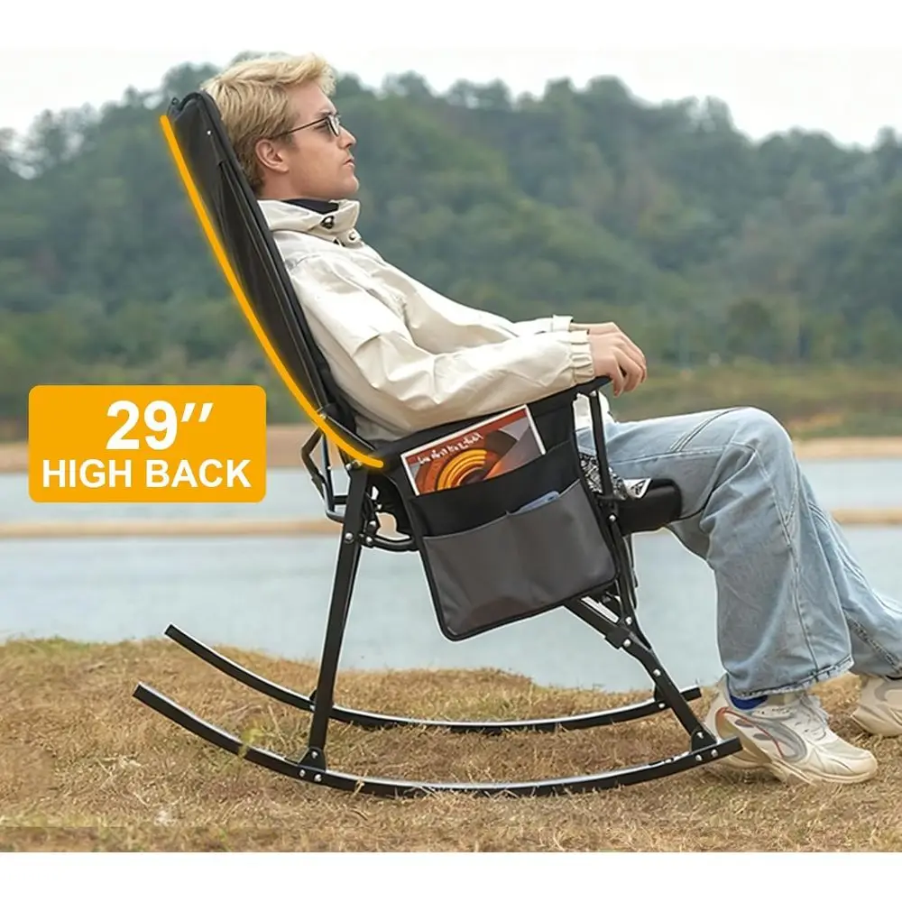 Yüksek Sırtlı, Sert Kolçaklı T - Outdoor Camping Rocker incelemesi ve fiyatı