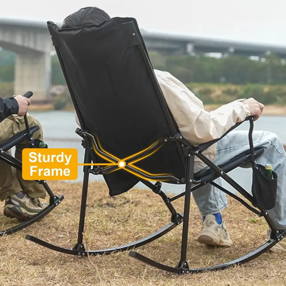 Yüksek Sırtlı, Sert Kolçaklı T - Outdoor Camping Rocker incelemesi ve fiyatı