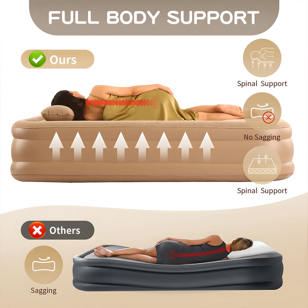 Dahili Pompalı Kraliçe Hava Ya - Outdoor Camping Mattress incelemesi ve fiyatı