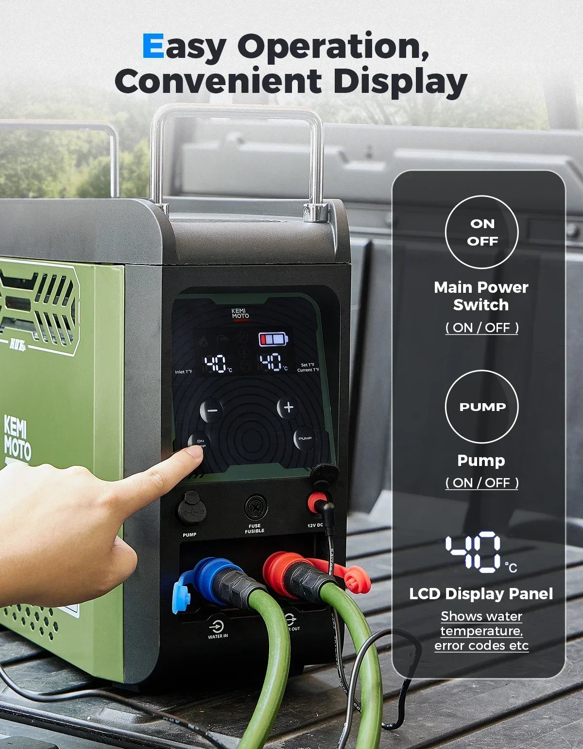KEMIMOTO Su Isıtıcı Taşınabili - Outdoor Camping Water Heater incelemesi ve fiyatı