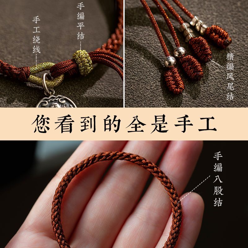 2024 yeni S925 gümüş beş yönlü - Paracord Bracelet incelemesi ve fiyatı