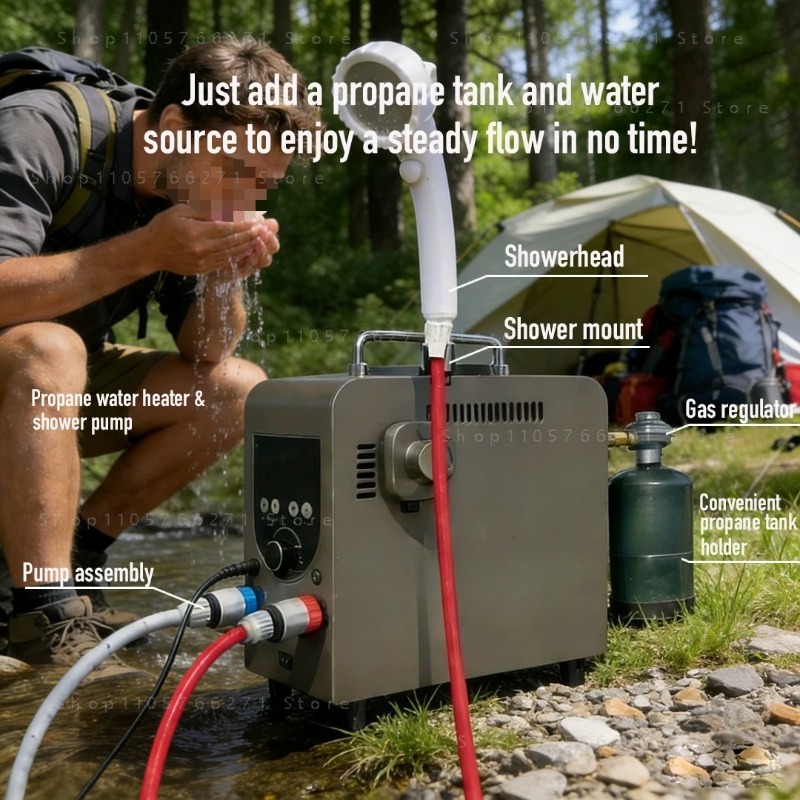 Açık hava akıllı sabit sıcaklı - Outdoor Camping Water Heater incelemesi ve fiyatı
