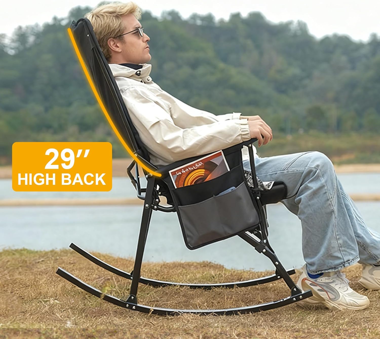 2'li Paket Sert Kolçaklı Yükse - Outdoor Camping Rocker incelemesi ve fiyatı