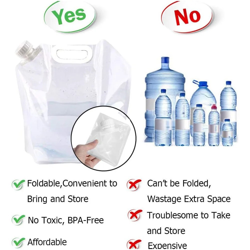 5L Taşınabilir Su Torbası Katl - Outdoor Camping Water Jug incelemesi ve fiyatı
