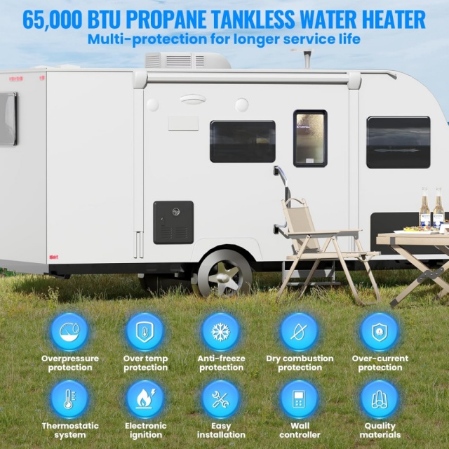 Taşınabilir 12V Gazlı Su Isıtı - Outdoor Camping Water Heater incelemesi ve fiyatı