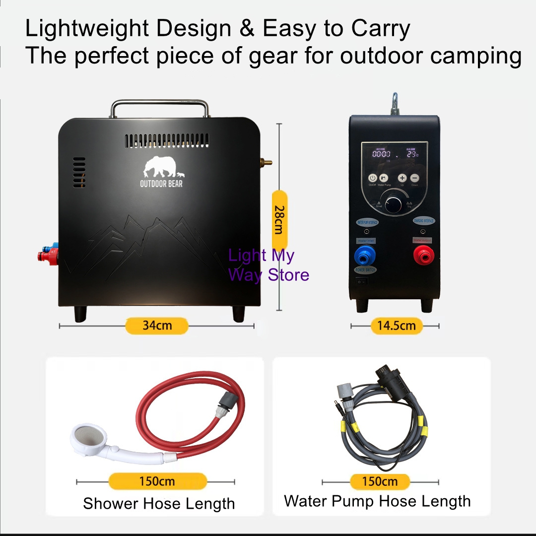 Açık Hava Taşınabilir Gazlı Su - Outdoor Camping Water Heater incelemesi ve fiyatı