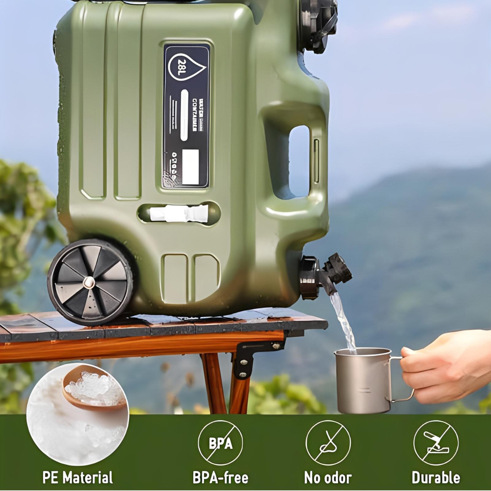 28L kamp su deposu musluklu ta - Outdoor Camping Water Jug incelemesi ve fiyatı