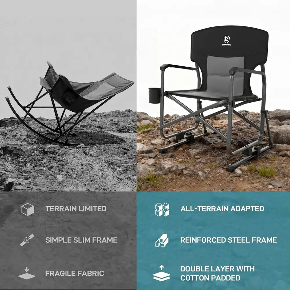 Dayanıklı Siyah Kamp Sallanan  - Outdoor Camping Rocker incelemesi ve fiyatı