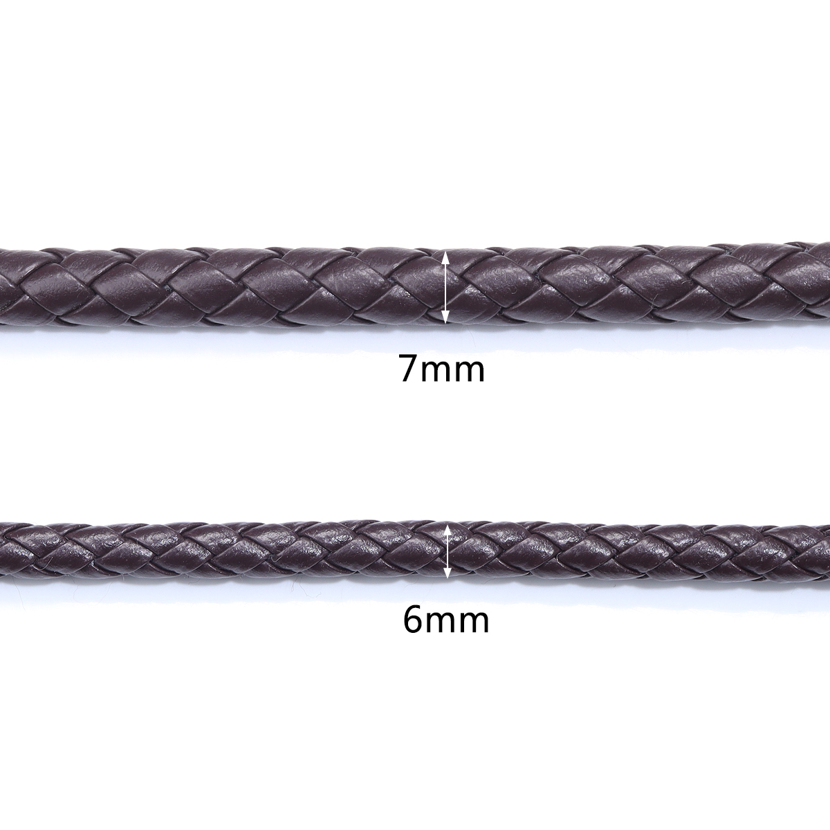 5 yards/lot 6/7mm örgülü deri  - Paracord Bracelet incelemesi ve fiyatı