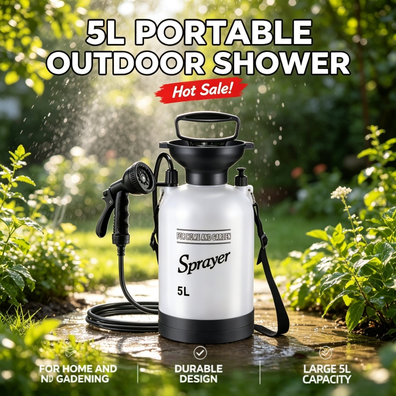 5L Taşınabilir Kamp Duşu Manue - Portable Camping Shower incelemesi ve fiyatı